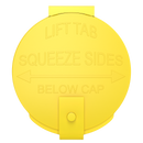 6 Dram Opaque Yellow Child Resistant Latch Top Pop Top Bottles (300 qty.)