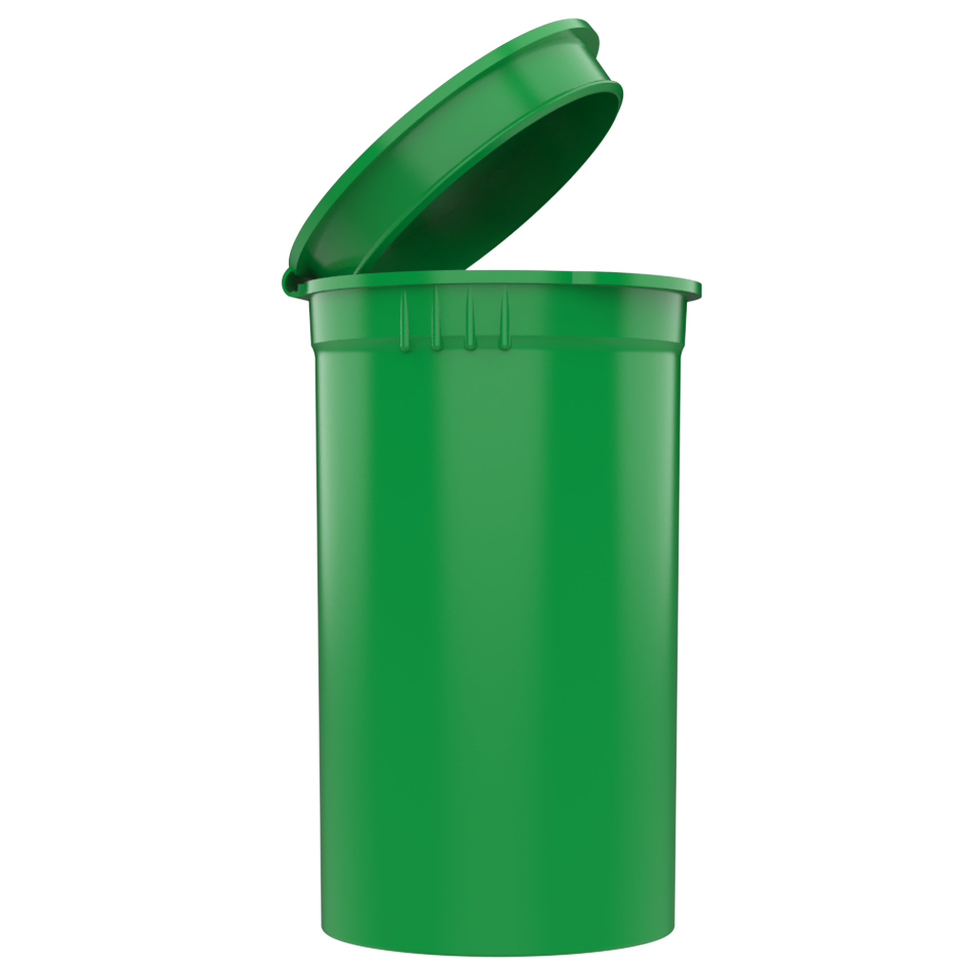 19 Dram Opaque Green Child Resistant Pop Top Bottles (225 qty.)