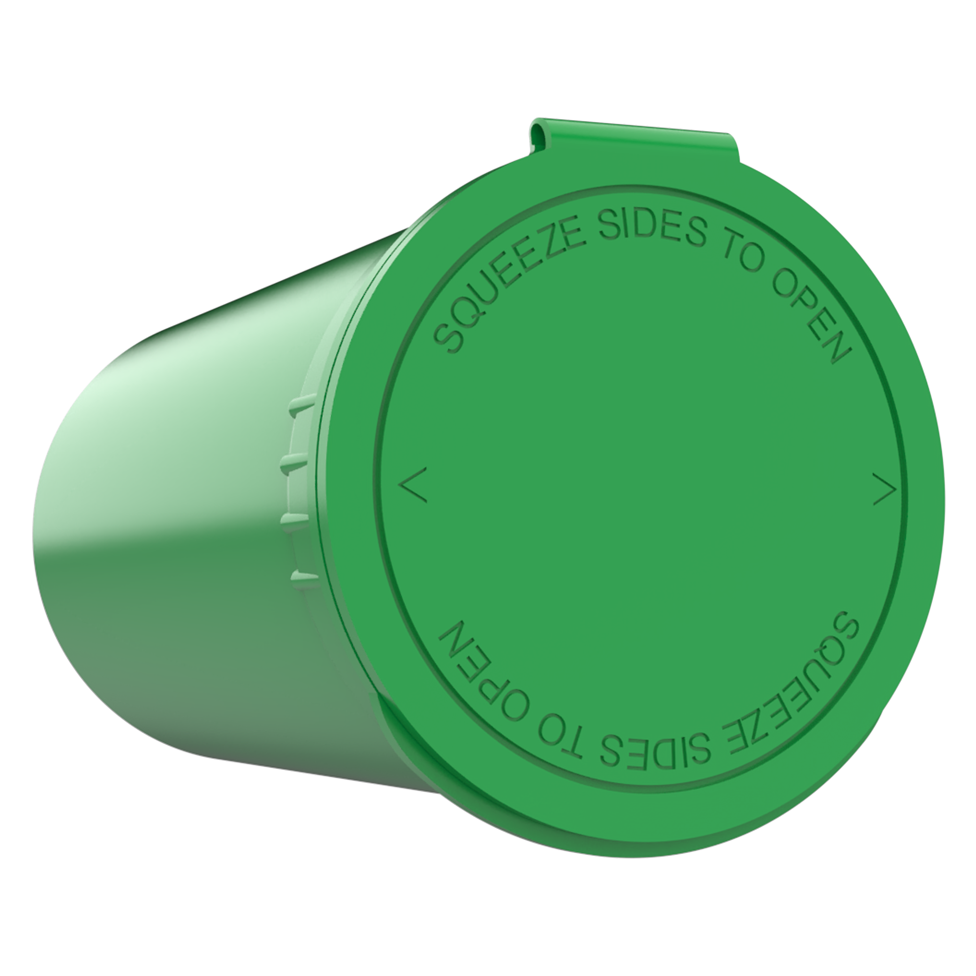 19 Dram Opaque Green Child Resistant Pop Top Bottles (225 qty.)
