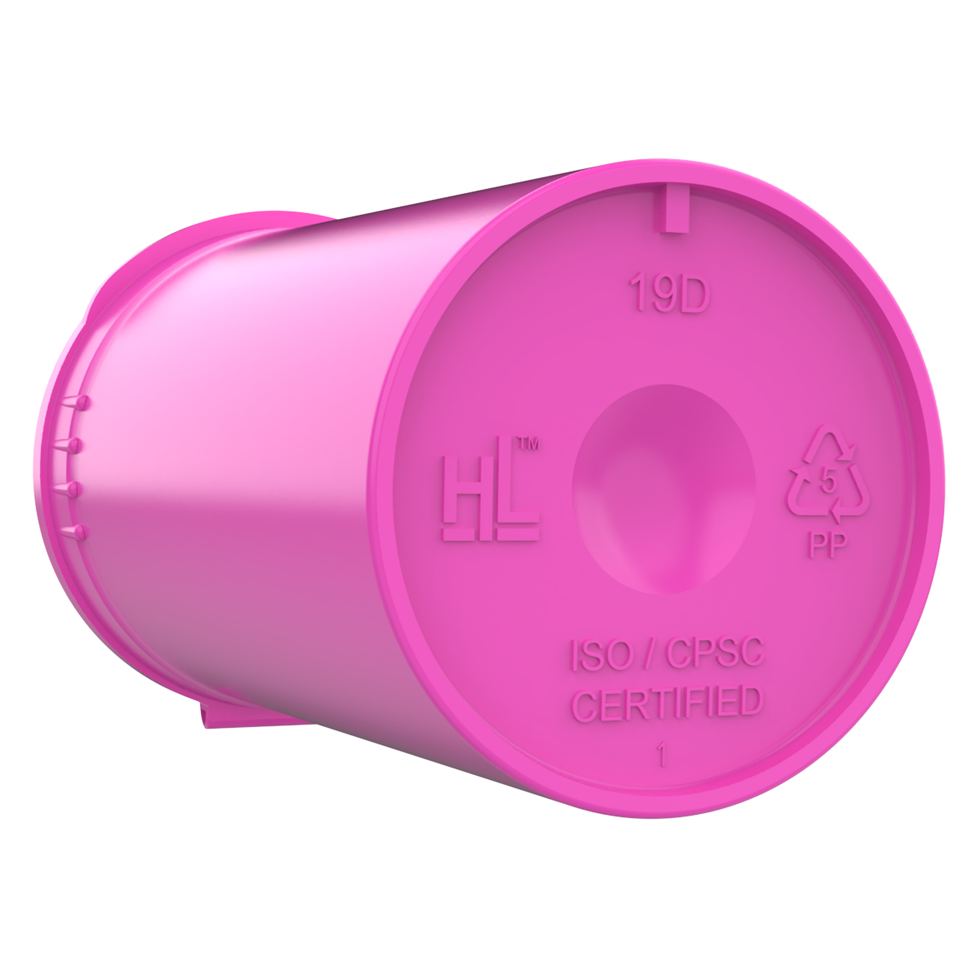 19 Dram Opaque Pink Child Resistant Pop Top Bottles (225 qty.) - Dragon Chewer