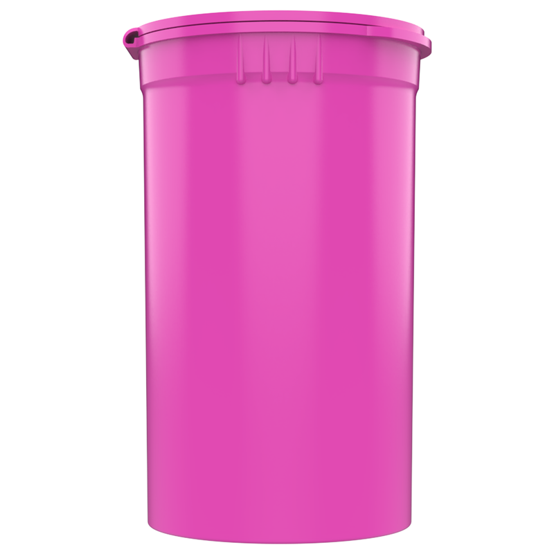19 Dram Opaque Pink Child Resistant Pop Top Bottles (225 qty.)
