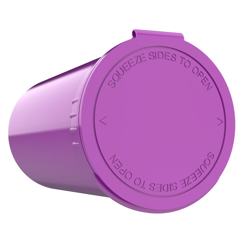 19 Dram Purple Dragon Chewer opaque pop top tube no odor smell proof containers fast shipping Capacity 3.5 g gram 1 / 8 eighth oz ounce long term food storage empty wholesale with lids