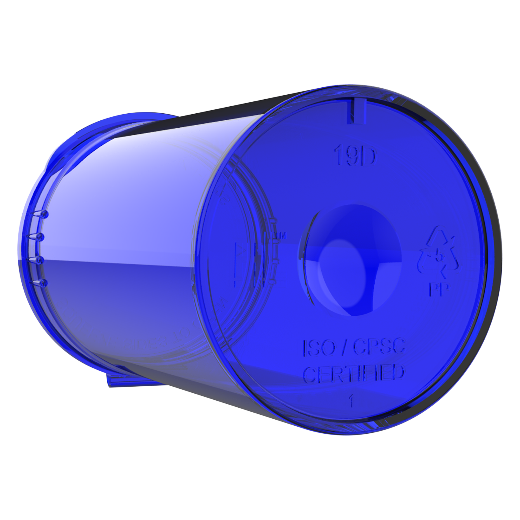 19 Dram Translucent Blue Dragon Chewer custom Pop Top premium wholesale cannabis cbd mushroom smell proof vials jars cans highlock HL supplies 100% recyclable premium plastic custom translucent transparent