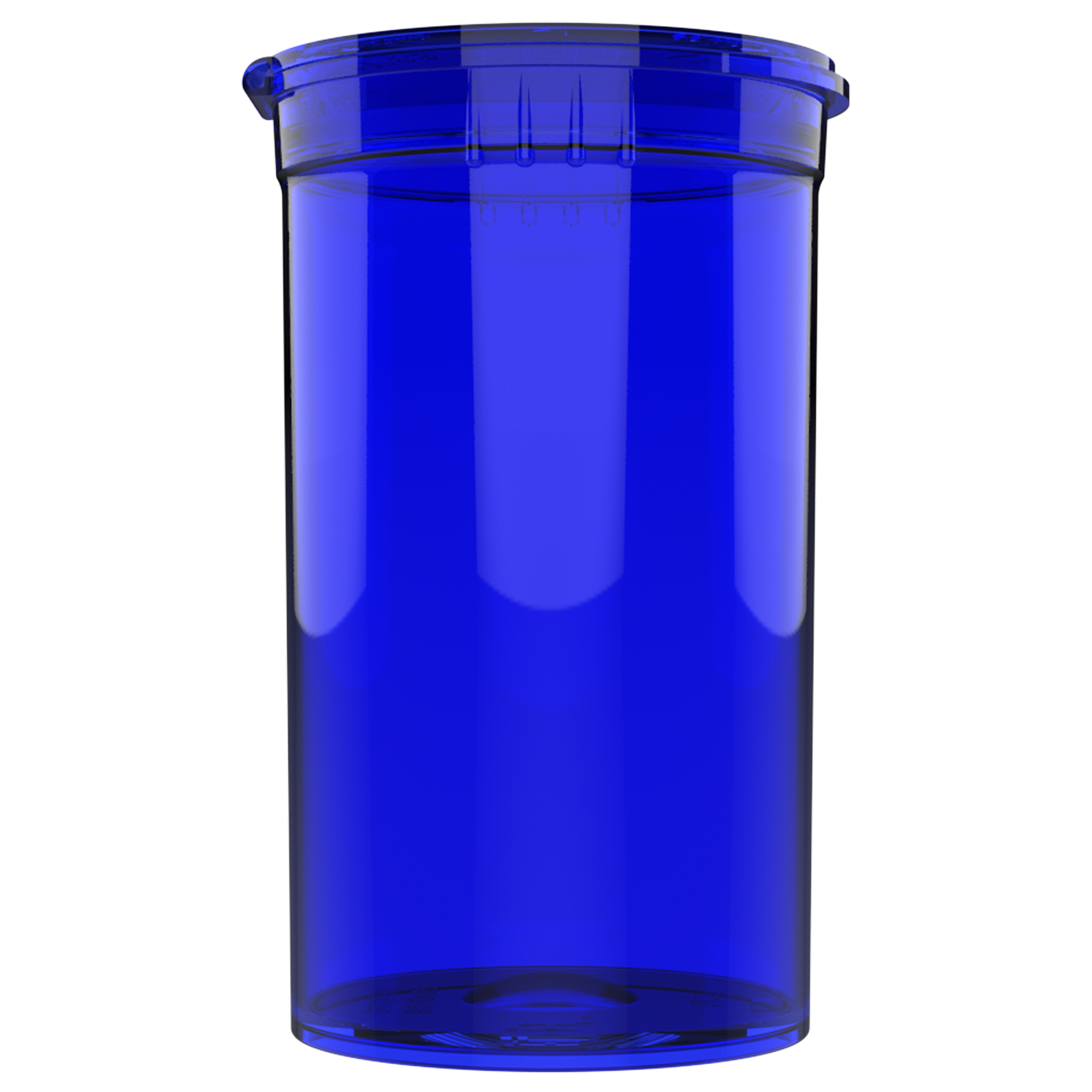 19 Dram Translucent Blue Child Resistant Pop Top Bottles (225 qty.)
