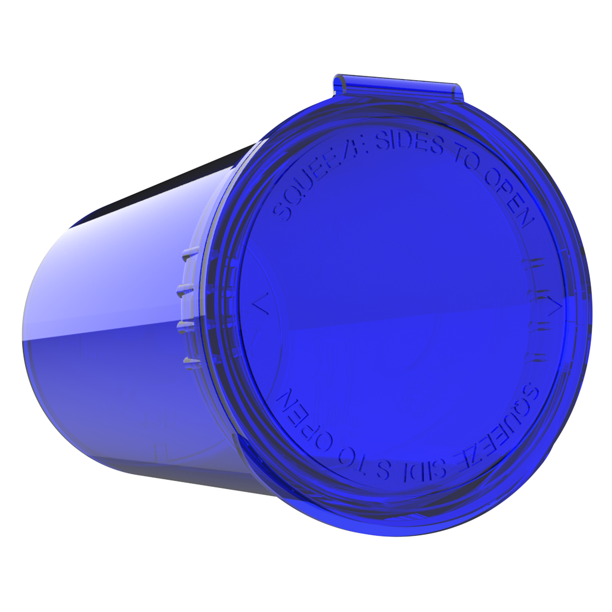 19 Dram Translucent Blue Child Resistant Pop Top Bottles (225 qty.)