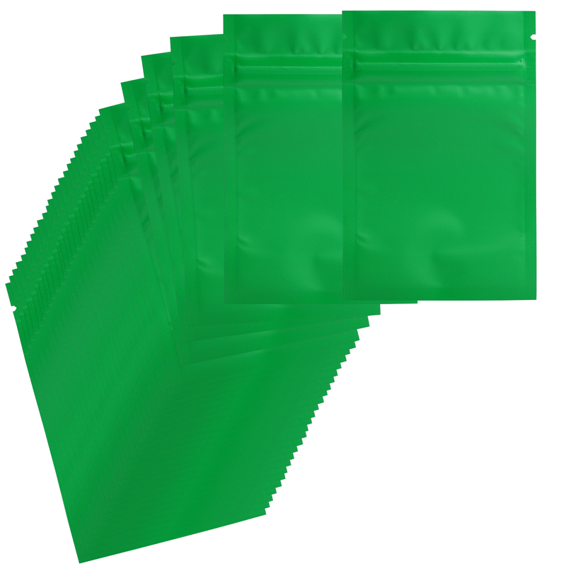 1 Gram Matte Green & Matte Green Mylar Bags - (1000 qty.)