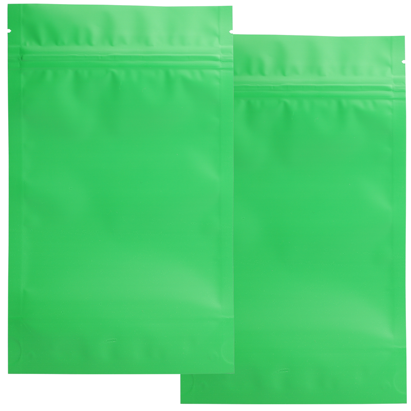 1/2 Ounce Matte Green & Matte Green Mylar Bags - (50 qty.)