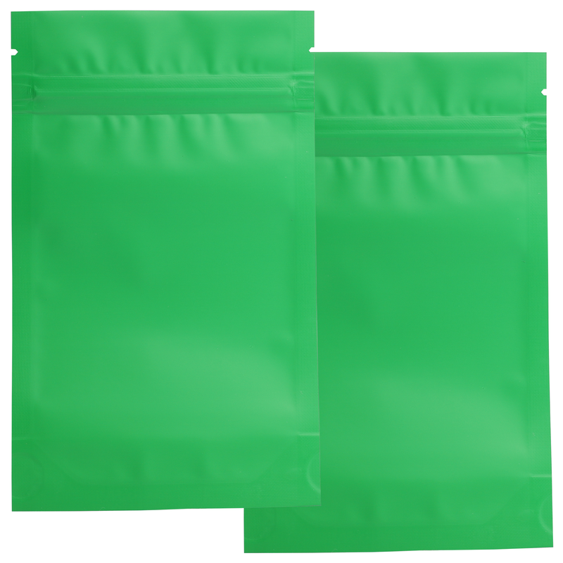 1/4 Ounce Matte Green & Matte Green Mylar Bags - (1000 qty.)