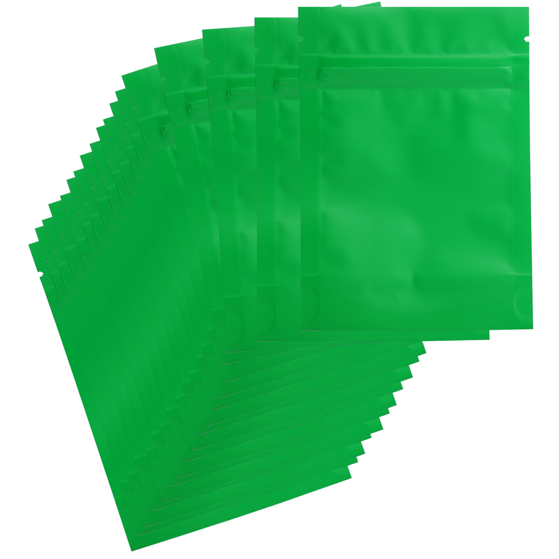 1/8 Ounce Matte Green & Matte Green Mylar Bags - (1000 qty.)