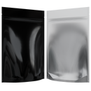 Gloss Black Vista Clear Translucent Transparent Dragon Chewer 28g ounce smell proof mylar bags by HIGHLOCK. Best thick wholesale bulk dispensary custom child resistant packaging 420 barrier bags tamper evident resealable large food storage 50 pack 6x9x2