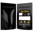 Gloss Black Opaque Foil Metal Dragon Chewer 28g ounce smell proof mylar bags. Custom designer labels stickers logo template print cheap. Best thick wholesale bulk dispensary custom child resistant packaging 420 barrier bags tamper evident resealable large food storage baggies 100 pack 6x9x2 Cali Caviar Rx Generic CA no low moq