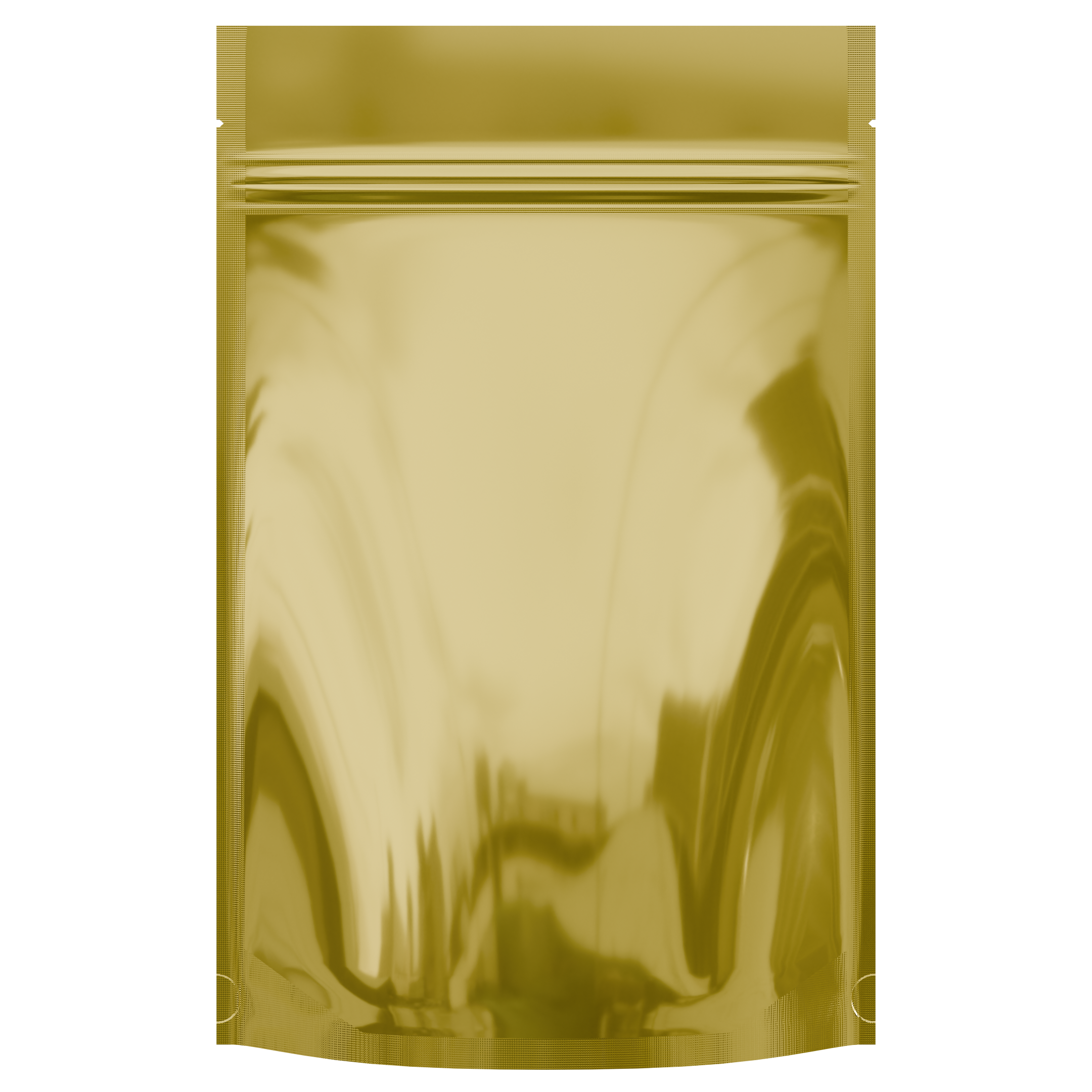 Gloss Gold Vista Clear Dragon Chewer 28g ounce smell proof mylar bags by HIGHLOCK. Best thick wholesale bulk dispensary custom child resistant packaging 420 barrier bags tamper evident resealable large food storage heat sealable 50 pack 6x9x2