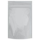 Gloss White Vista Dragon Chewer 28g ounce smell proof mylar bags by HIGHLOCK. Best thick wholesale bulk dispensary custom child resistant packaging 420 barrier bags tamper evident resealable large food storage heat sealable 6 x 9 x 2