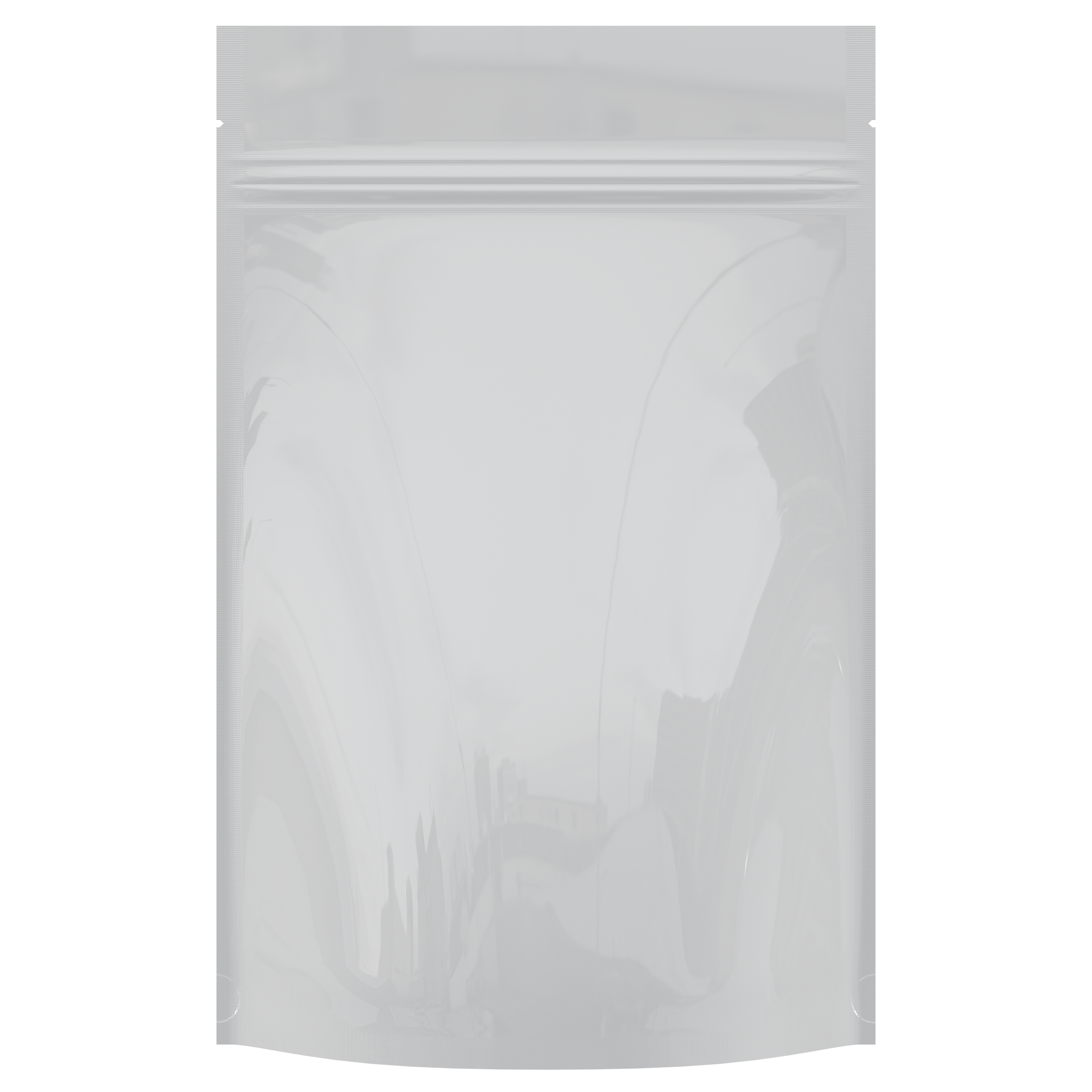 Gloss White Dragon Chewer 28g ounce smell proof mylar bags by HIGHLOCK. Best thick wholesale bulk dispensary custom child resistant packaging 420 barrier bags tamper evident resealable large food storage baggies 6 x 9 x 2