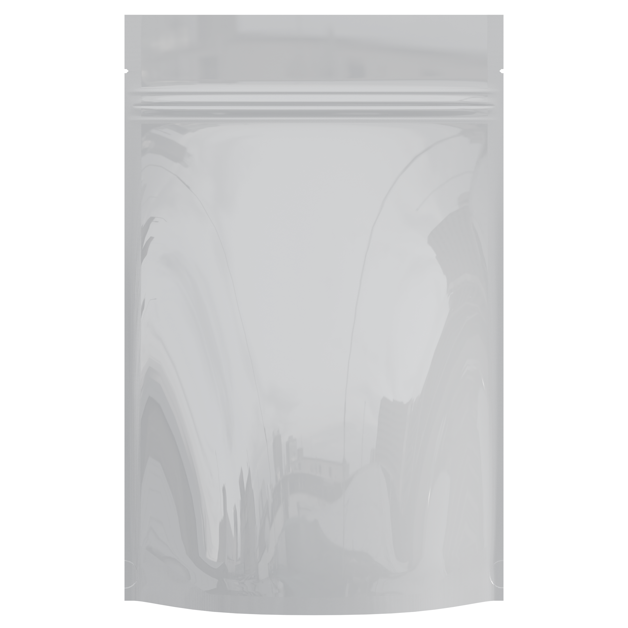 Gloss White Dragon Chewer 28g ounce smell proof mylar bags by HIGHLOCK. Best thick wholesale bulk dispensary custom child resistant packaging 420 barrier bags tamper evident resealable large food storage heat sealable 6 x 9 x 2