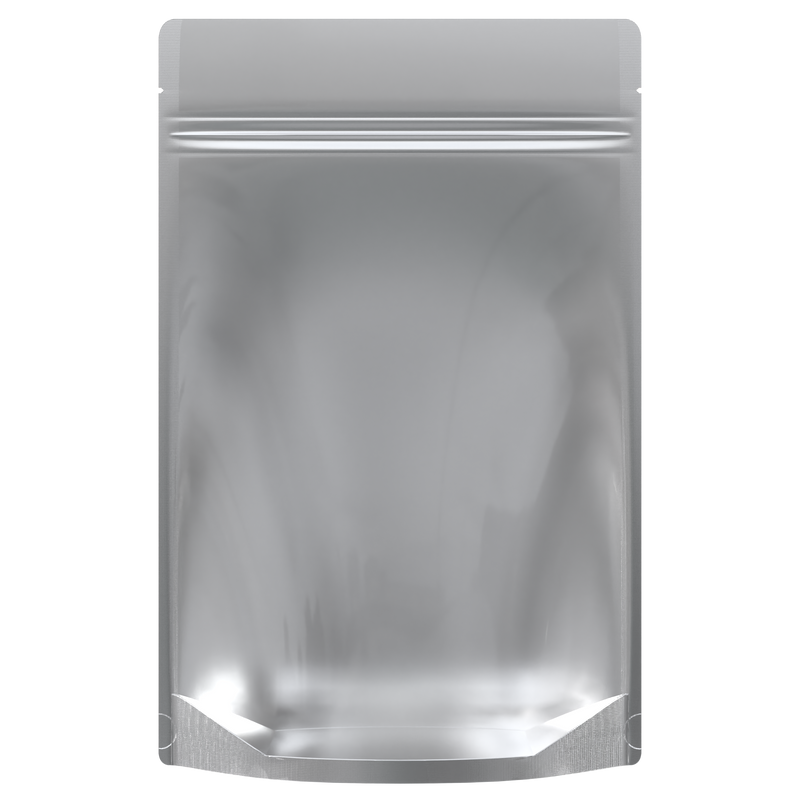 Kraft Foil Metal Vista Clear Dragon Chewer 28g ounce smell proof mylar bags by HIGHLOCK. Best thick wholesale bulk dispensary custom child resistant packaging 420 barrier bags tamper evident resealable large food storage heat sealable tear notches 50 pack 6x9x2