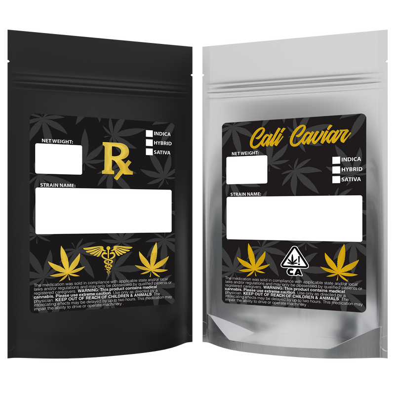 Matte Black Vista Clear Window Foil Metal Dragon Chewer 28g ounce smell proof mylar bags. Custom designer labels stickers logo template print cheap. Best thick wholesale bulk dispensary custom child resistant packaging 420 barrier bags tamper evident resealable large food storage 6x9x2 Cali Caviar Rx Generic CA