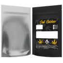 Matte Black Vista Clear Window Foil Metal Dragon Chewer 28g ounce smell proof mylar bags. Custom designer labels stickers logo template print cheap. Best thick wholesale bulk dispensary custom child resistant packaging 420 barrier bags tamper evident resealable large food storage heat sealable 100 pack 6x9x2 Cali Caviar Rx Generic CA