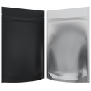 Matte Black Vista Clear Translucent Transparent Dragon Chewer 28g ounce smell proof mylar bags by HIGHLOCK. Best thick wholesale bulk dispensary custom child resistant packaging 420 barrier bags tamper evident resealable large food storage near me nearby 6 x 9 x 2