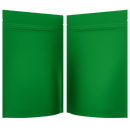 Matte Green Opaque Foil Metal Dragon Chewer 28g ounce smell proof mylar bags by HIGHLOCK. Best thick wholesale bulk dispensary custom child resistant packaging 420 barrier bags tamper evident resealable large food storage 50 pack 6x9x2