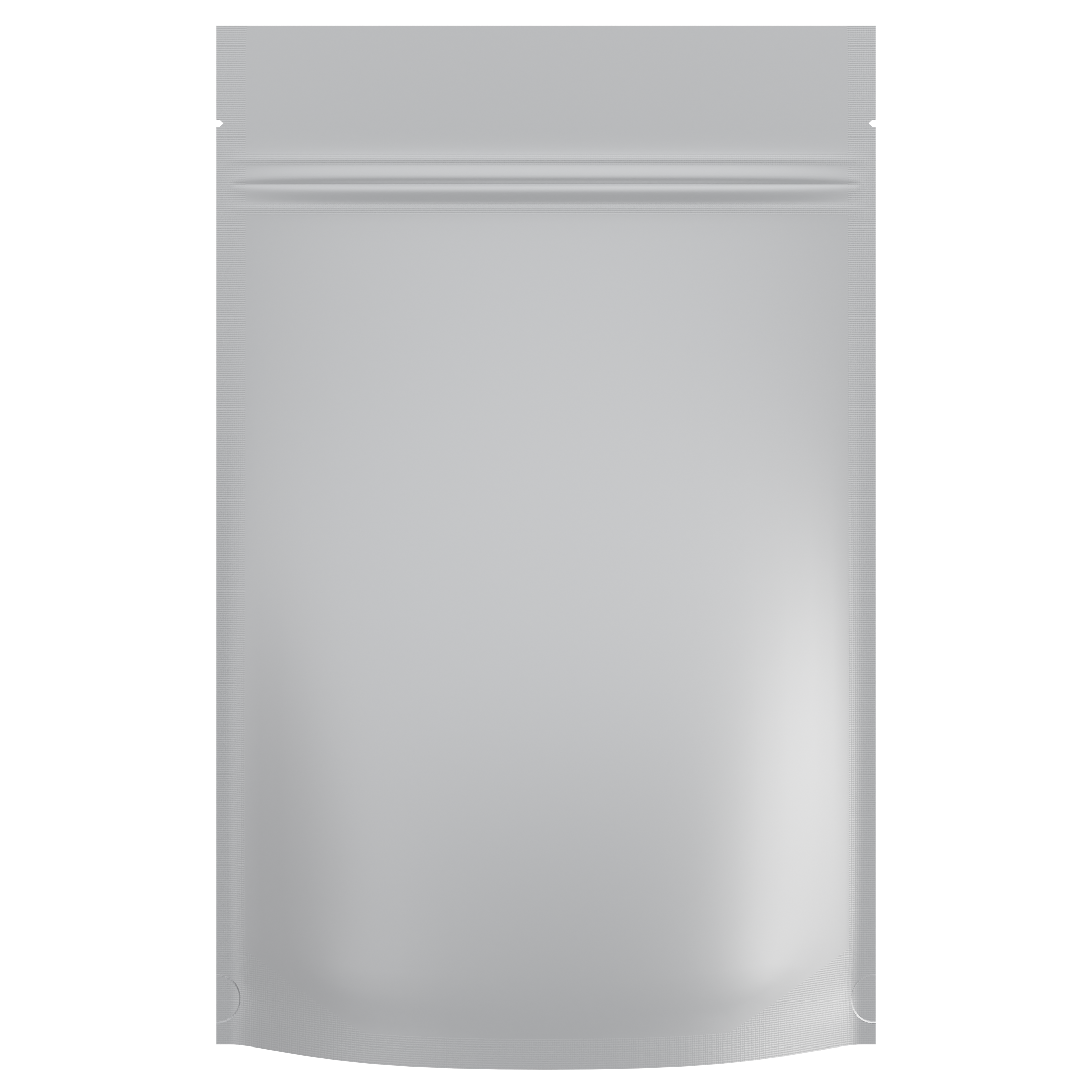 Matte White Foil Metal Vista Clear Dragon Chewer 28g ounce smell proof mylar bags by HIGHLOCK. Best thick wholesale bulk dispensary custom child resistant packaging 420 barrier bags tamper evident resealable large food storage heat sealable 50 pack 6x9x2
