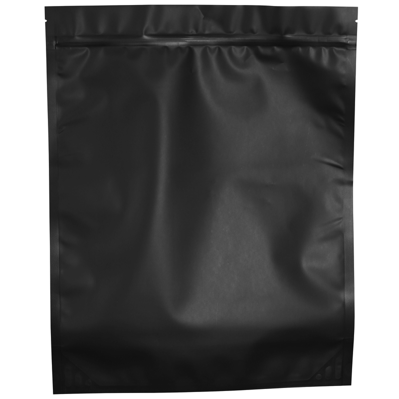 Matte Black / Matte Black 1 LB Grower Mylar Bags (10 qty.)