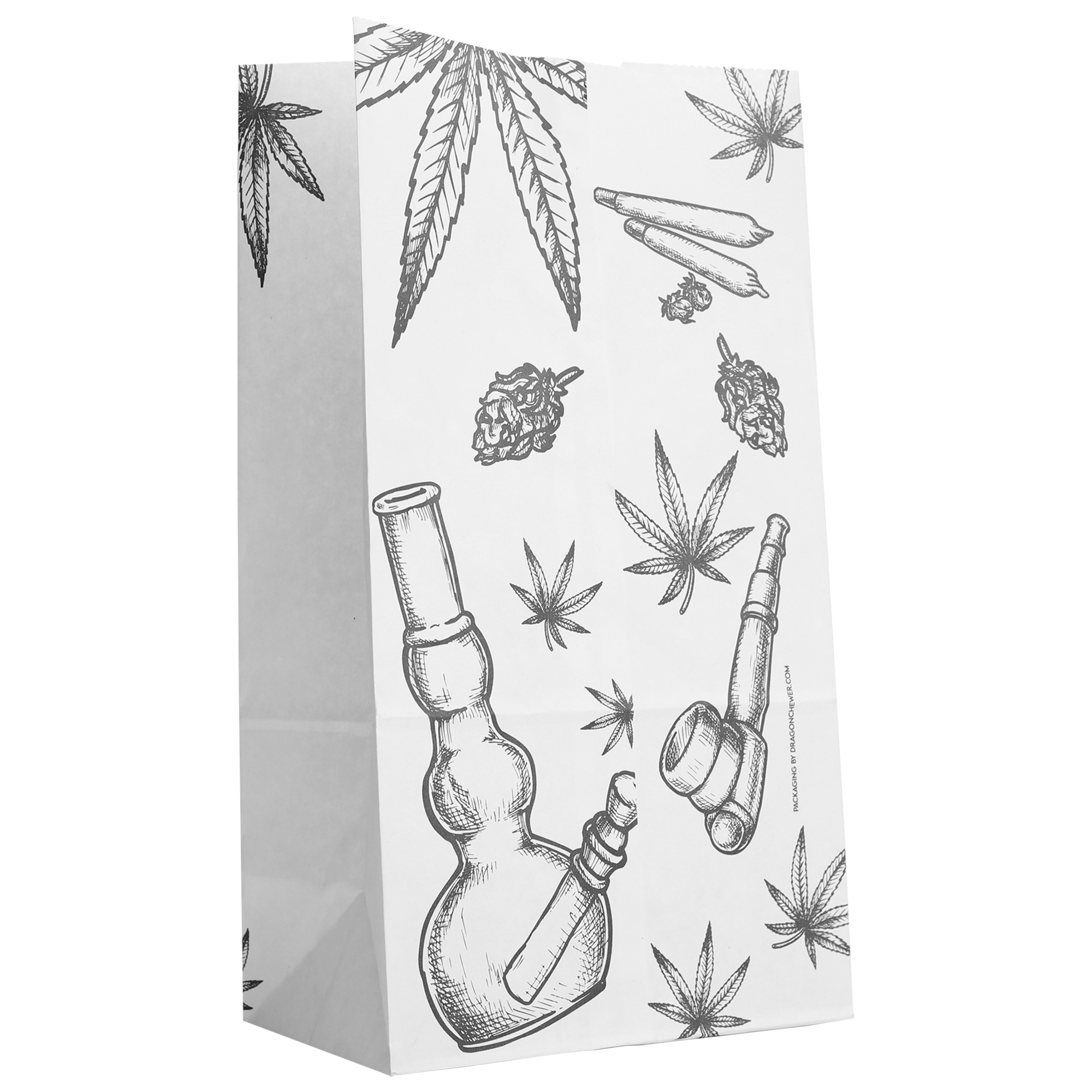Pharmacy Style Prescription Exit Bags - Extra Large Kraft #25 (2,000 qty.) - Dragon Chewer