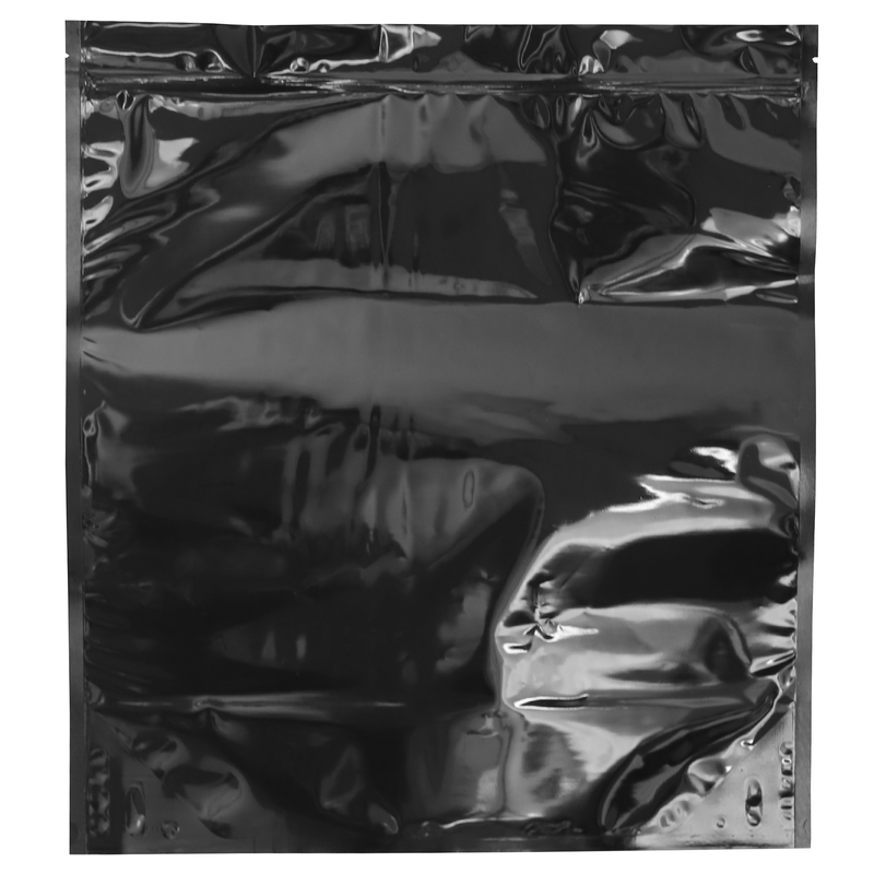 Gloss Black / Gloss Black 2 LB Grower Mylar Bags (10 qty.)