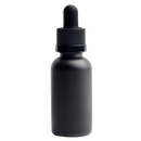 30ML Black Glass Dropper Bottles - Child Resistant Black Cap (200 qty.)