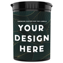 30 Dram Pop Top CR Container Premium Custom Labels (2,500 qty.) - USA MADE - Dragon Chewer