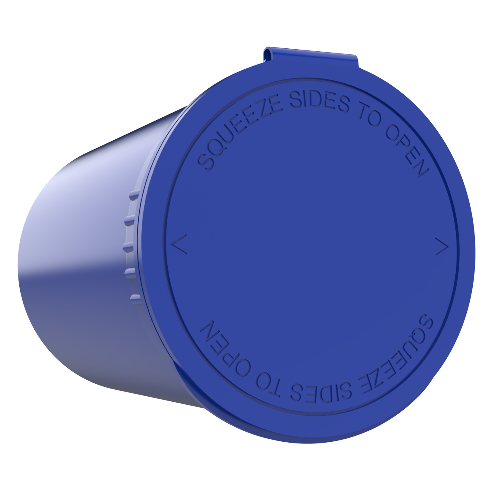 30 Dram Opaque Blue Child Resistant Pop Top Bottles (160 qty.)