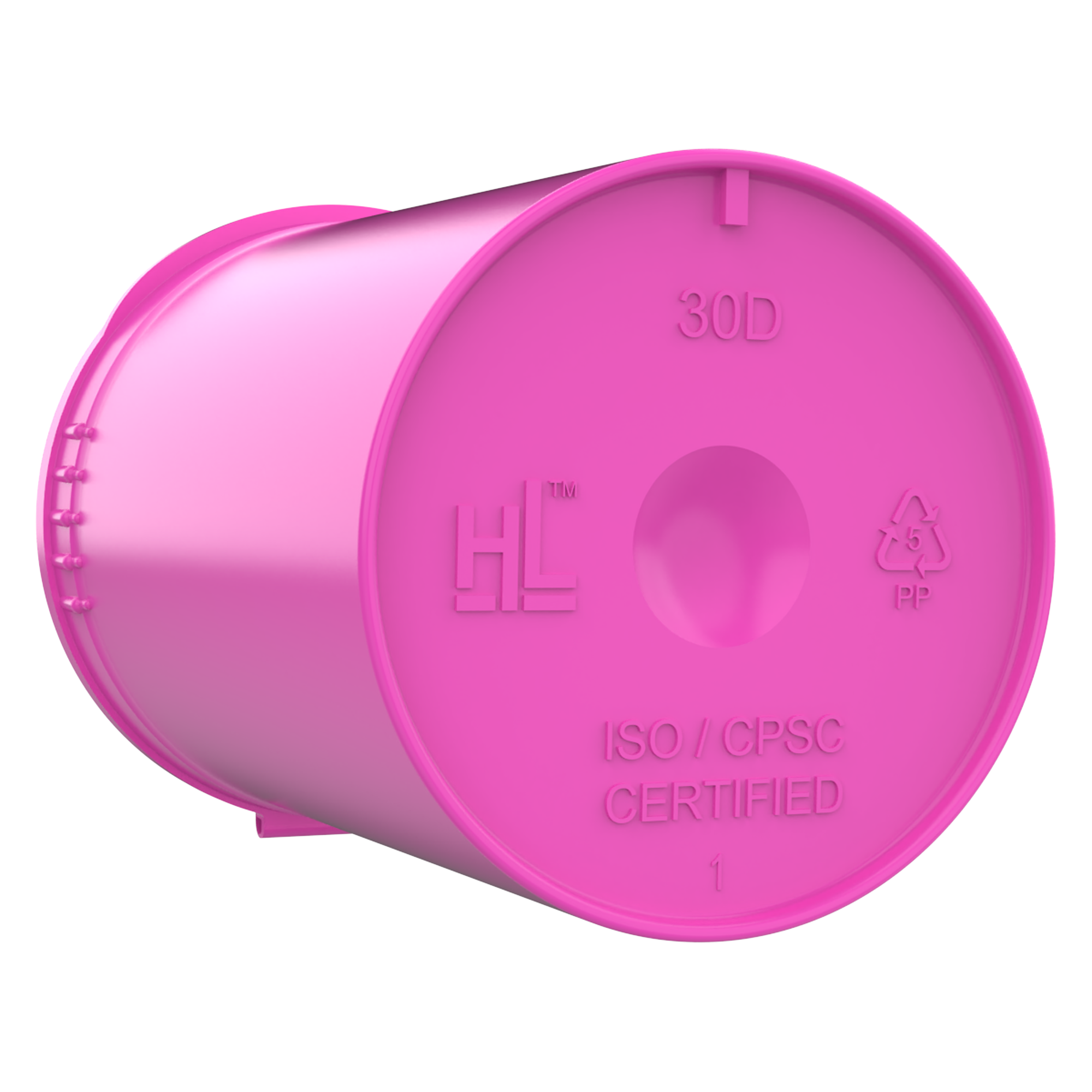 30 Dram Opaque Pink Child Resistant Pop Top Bottles (160 qty.) - Dragon Chewer