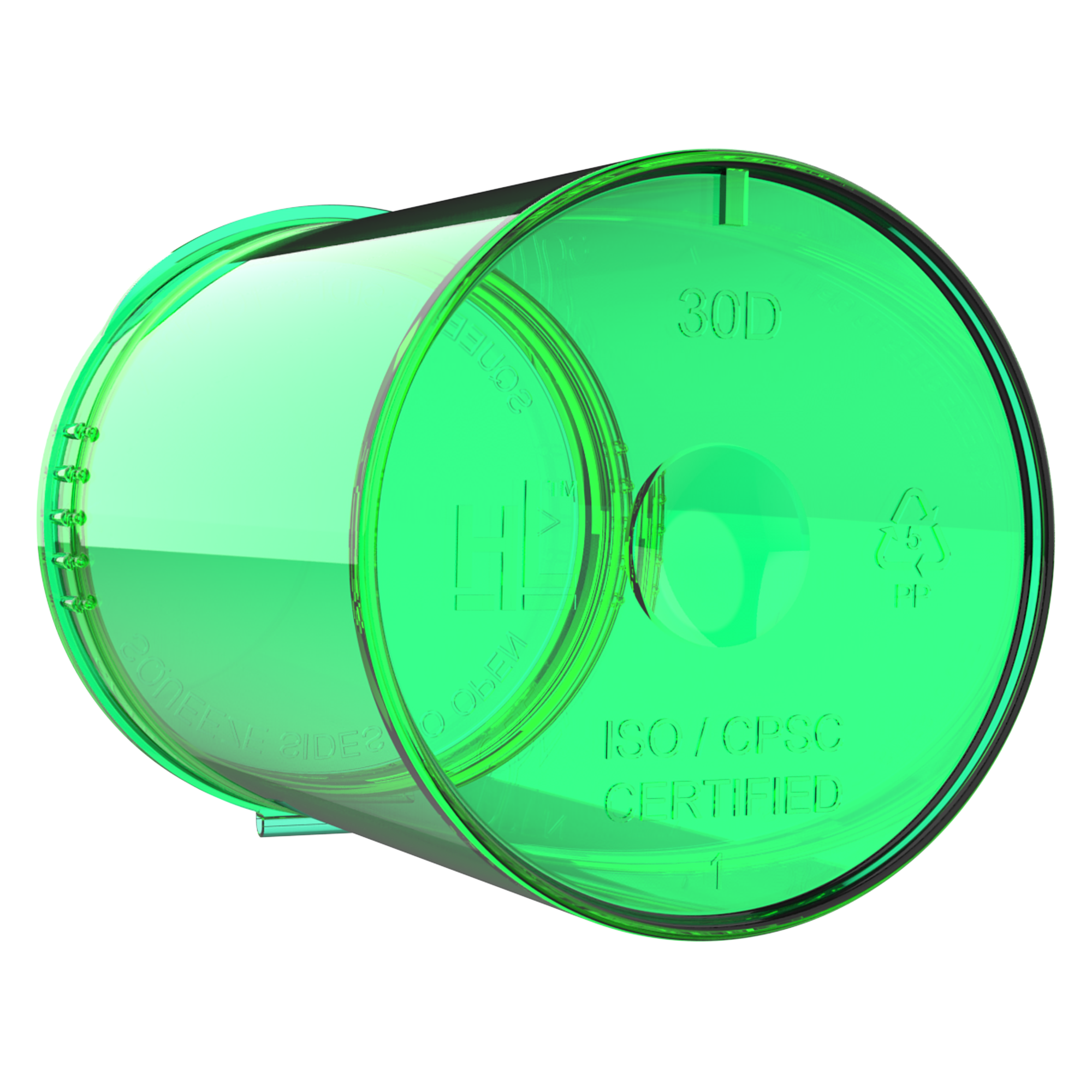 30 Dram Translucent Green Dragon Chewer custom Pop Top premium wholesale cannabis cbd mushroom smell proof vials jars cans highlock HL squeeze tops translucent transparent