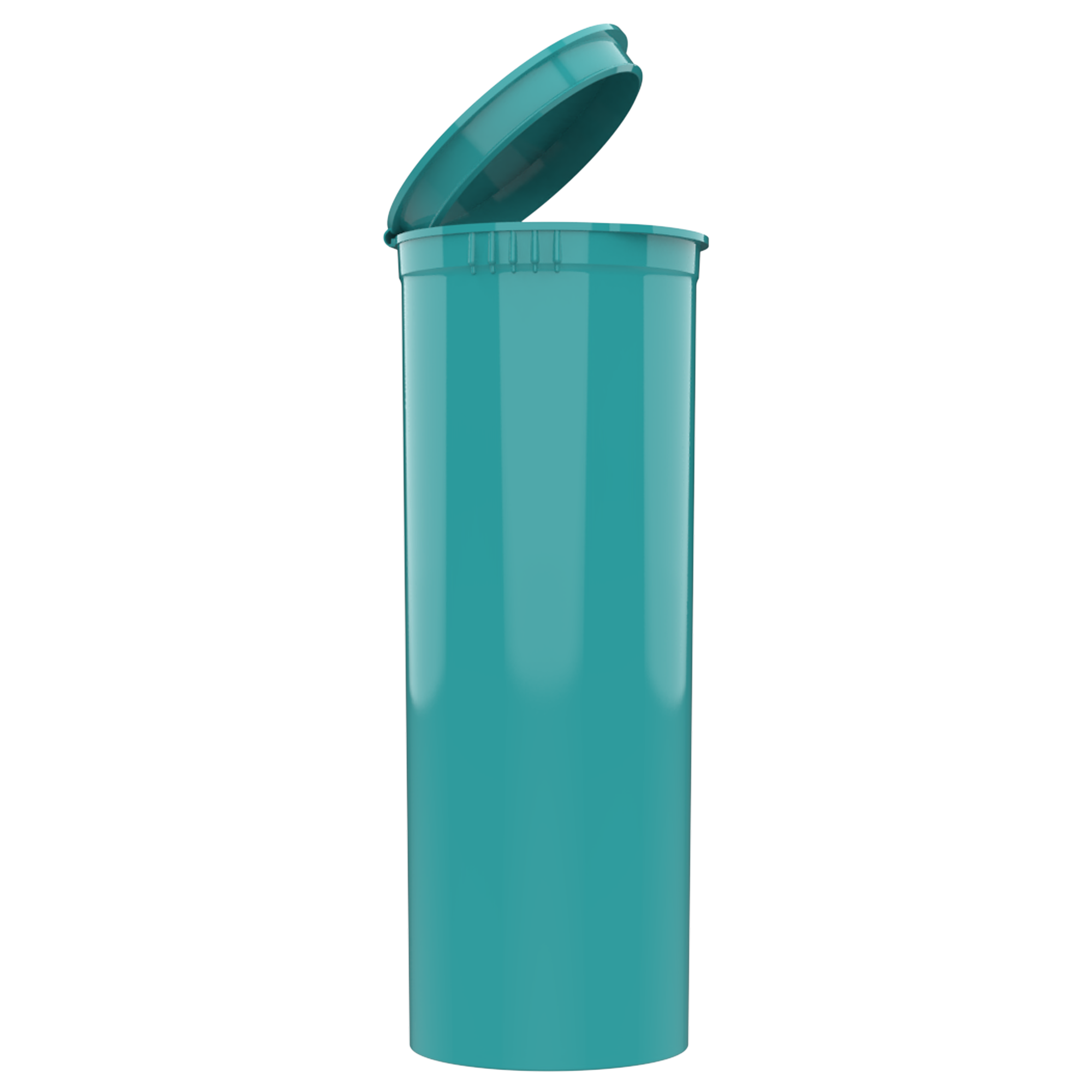 60 Dram Opaque Aqua Child Resistant Pop Top Bottles (75 qty.)