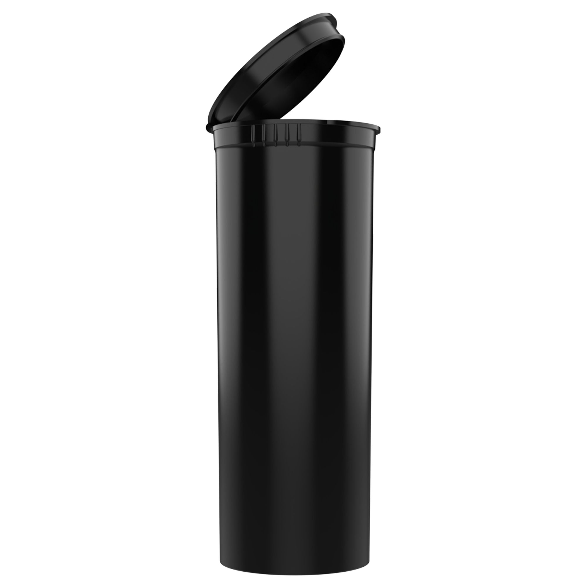 60 Dram Opaque Black Child Resistant Pop Top Bottles (75 qty.)