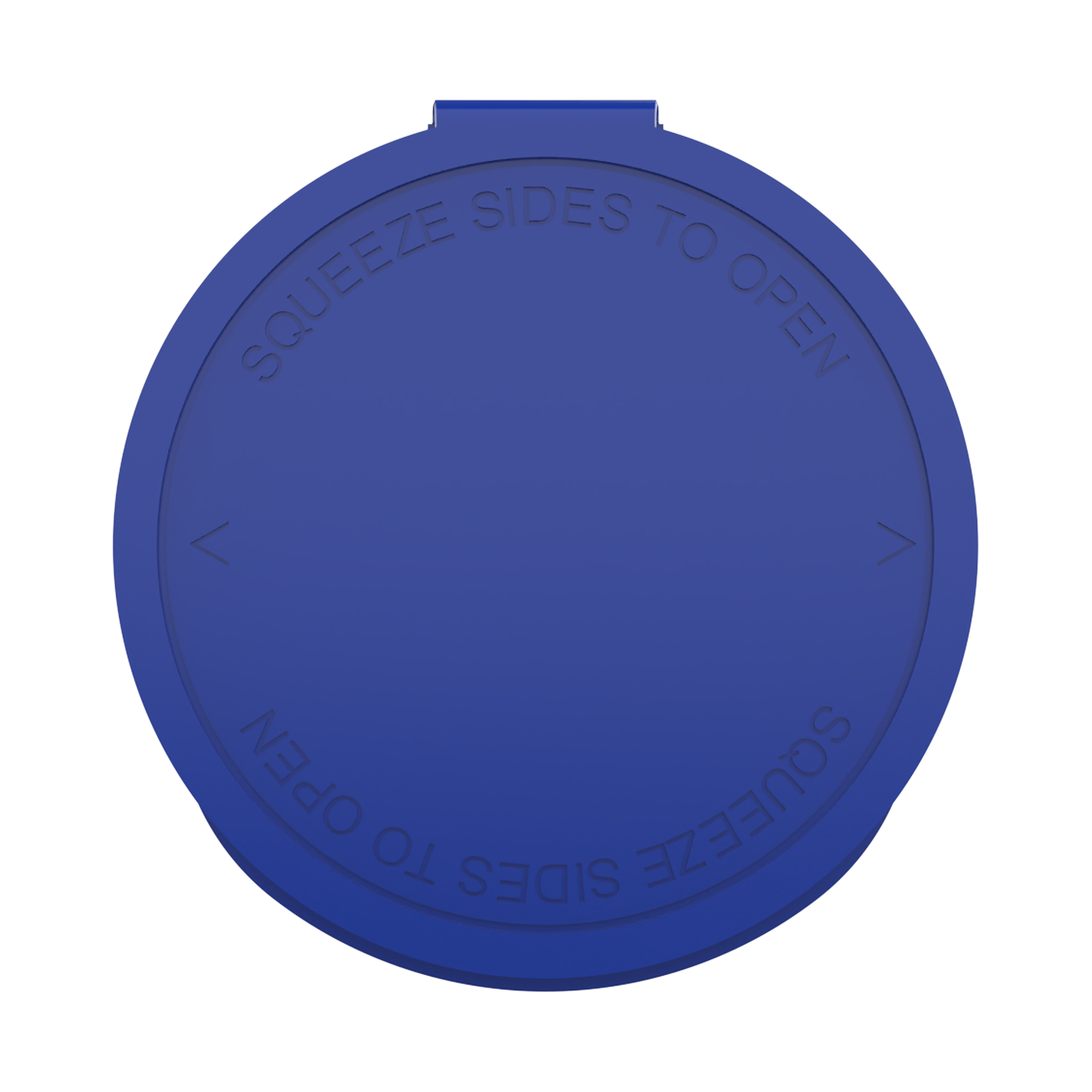 60 Dram Opaque Blue Child Resistant Pop Top Bottles (75 qty.)