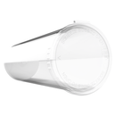 60 Dram Clear translucent transparent Dragon Chewer pop top tube no odor smell proof containers fast shipping compliance. Capacity 14 gram 1/2 half ounce oz nearby empty