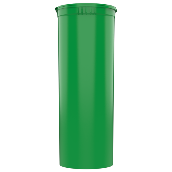 60 Dram Opaque Green Child Resistant Pop Top Bottles (75 qty.)