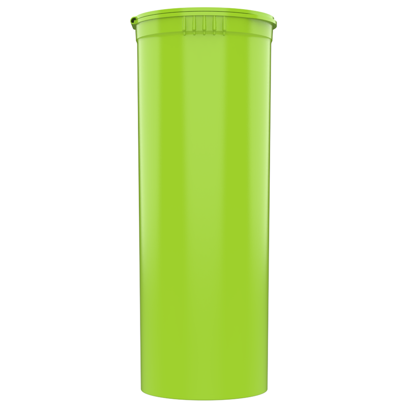 60 Dram Dragon Chewer Lime Green Big Tall Pop Top CR Child Resistant Compliant Wholesale Packaging Storage Containers Bottles Jars cans labels USA 