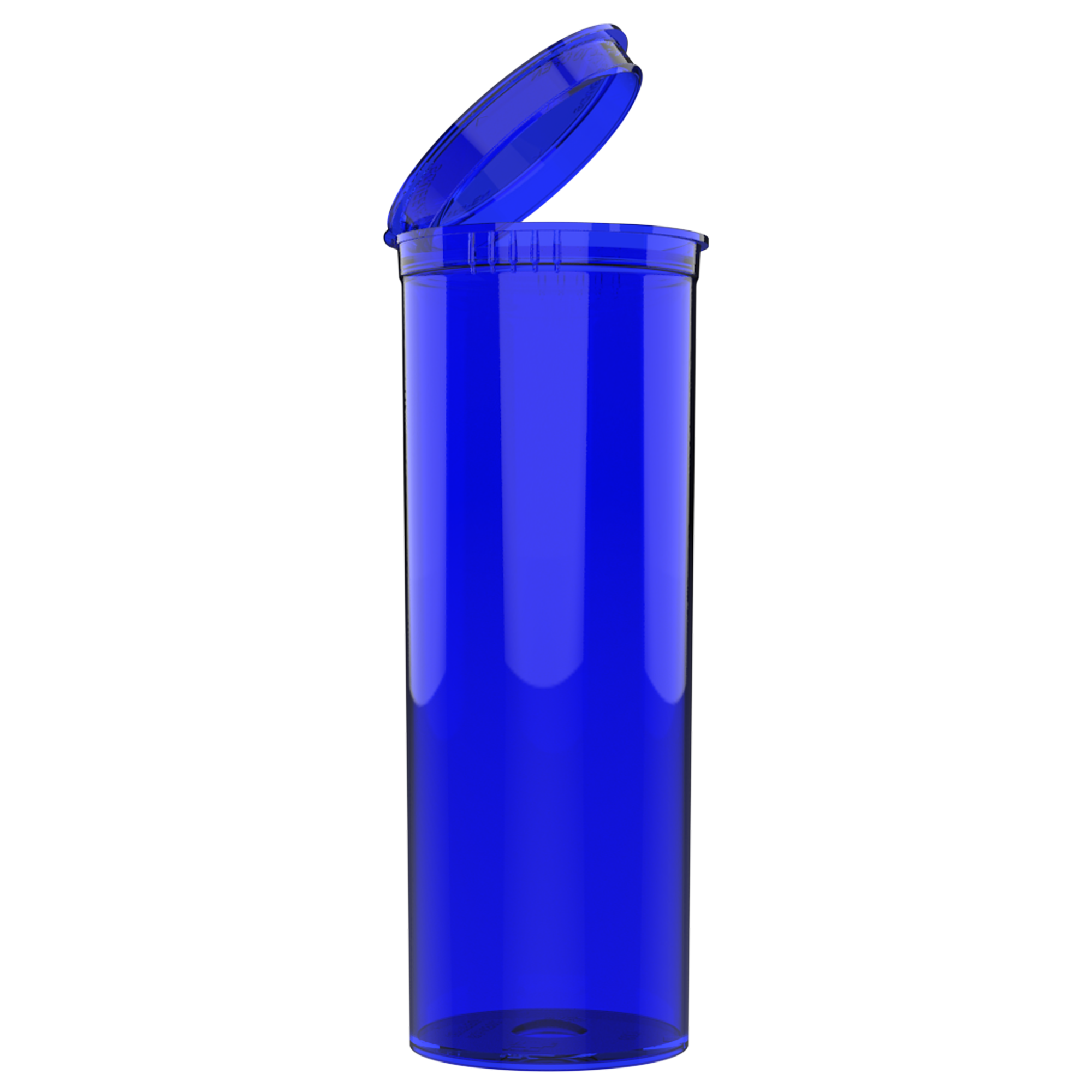 60 Dram Translucent Blue Child Resistant Pop Top Bottles (75 qty.)