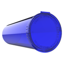 60 Dram Blue translucent transparent Dragon Chewer pop top tube no odor smell proof containers fast shipping compliance. Capacity 14 gram 1/2 half ounce oz nearby empty