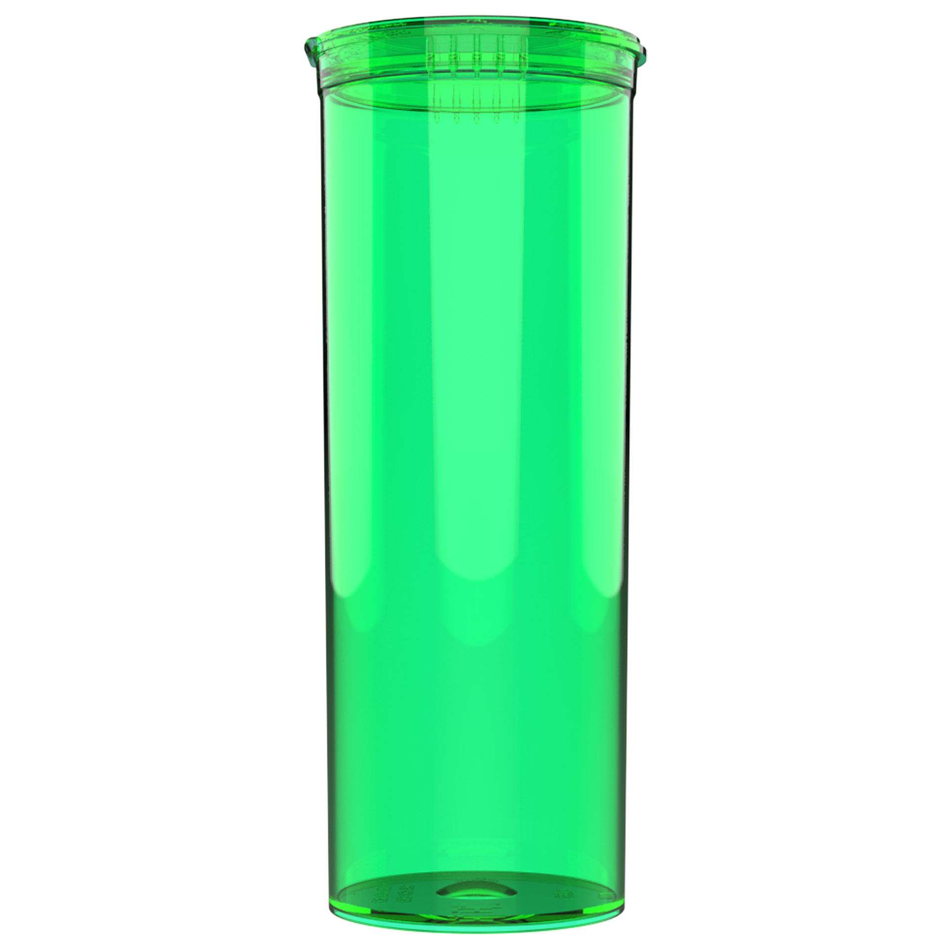 ウランガラス トッポ・ジージョ アップルグリーン 60 Dram Translucent Green Child Resistant Pop Top Bottles (75 qty.)