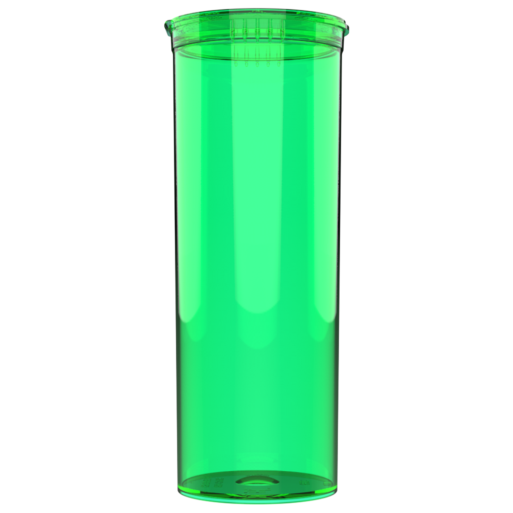 12 Pack GREEN Translucent 8 DRAM Squeeze Pop Top Bottle Vial Containers 