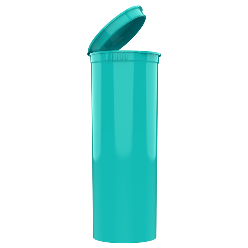 60 Dram Opaque Tiffany Blue Child Resistant Pop Top Bottles (75 qty.)