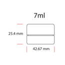 7ML Premium White Glass Concentrate Jar - White Smooth CR Cap (400 qty.) - Dragon Chewer