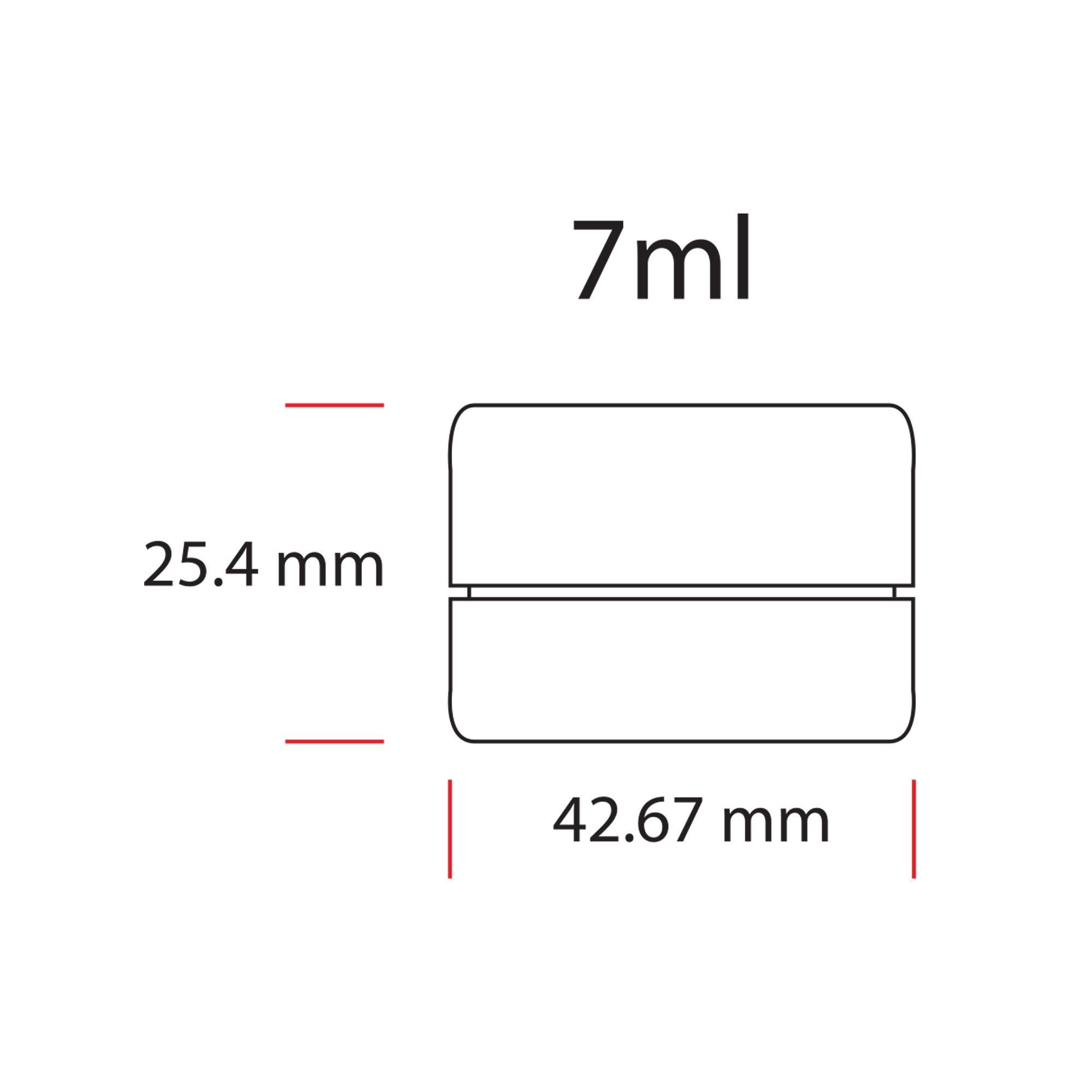 7ML Premium Clear Glass Concentrate Jar - Black Smooth CR Cap (400 qty.) - Dragon Chewer