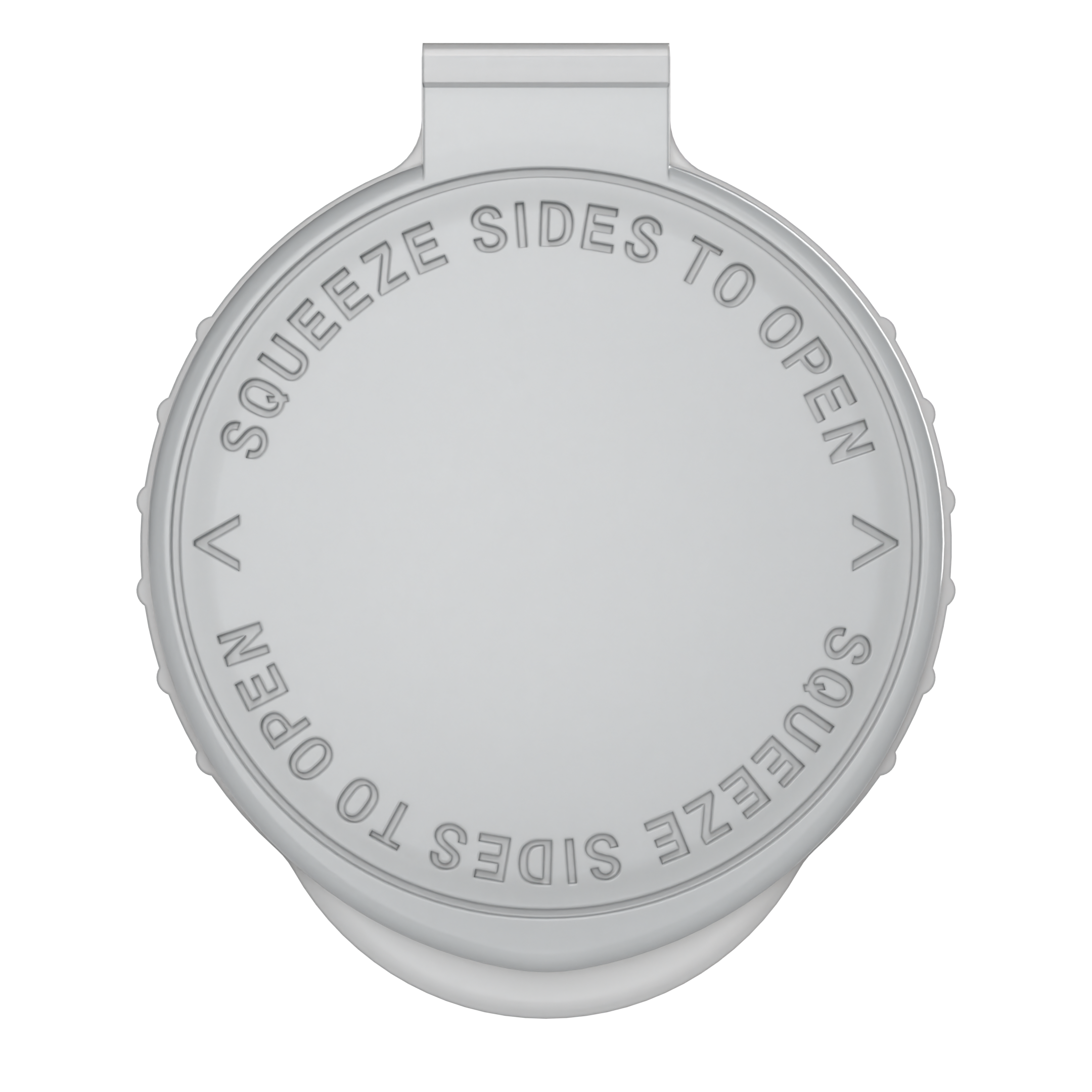 80mm Wide White Pop Top Pre Roll Child Resistant Tubes - OPEN LID (600 qty.)