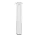 80mm White Pop Top Pre Roll Child Resistant Tubes - OPEN LID (1,150 qty.) - Dragon Chewer