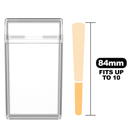 84 MM Clear Pre Roll Packaging Box - Pinch N Flip (130 qty.) - Dragon Chewer