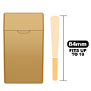 84 MM Gold Pre Roll Packaging Box - Pinch N Flip (130 qty.) - Dragon Chewer